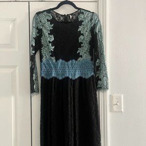 Black & Blue lacy dress